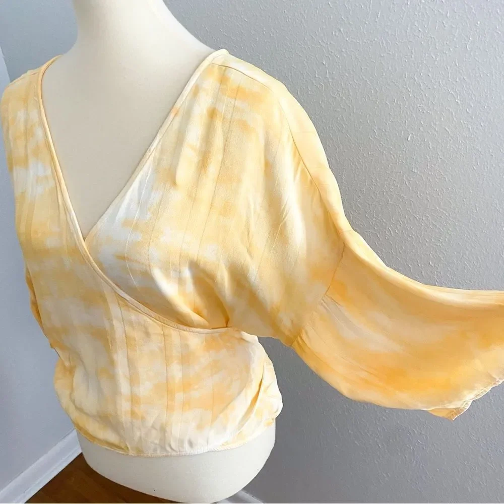 Anthropologie Tina + Joe Wrap Blouse New with Tags Medium - Picture 3 of 6